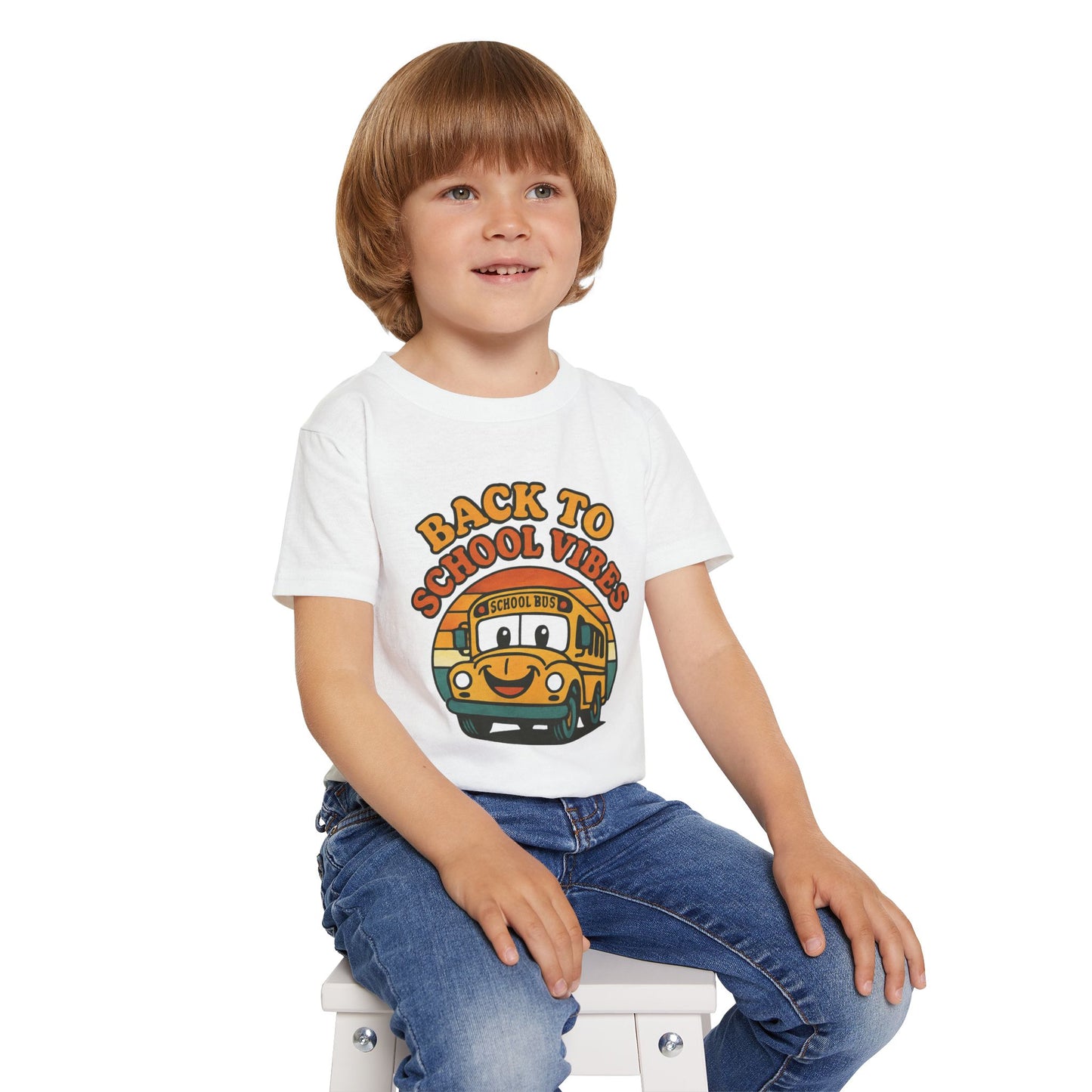 Back to School Vibes Toddler T-shirt, Fun Kids Tee, School Bus Shirt, Cute Children’s Apparel, Toddler Outfit, Birthday Gift