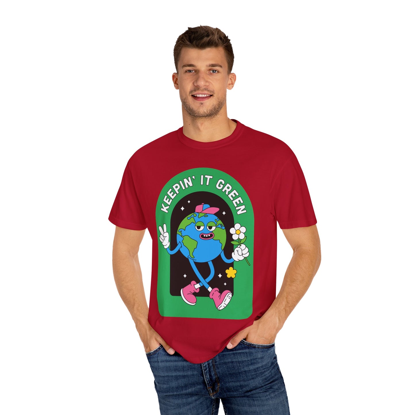 Eco-Friendly Graphic T-Shirt, Keepin' It Green Tee, Unisex Casual Wear, Earth Day Gift, Sustainable Fashion, Nature Lover Apparel
