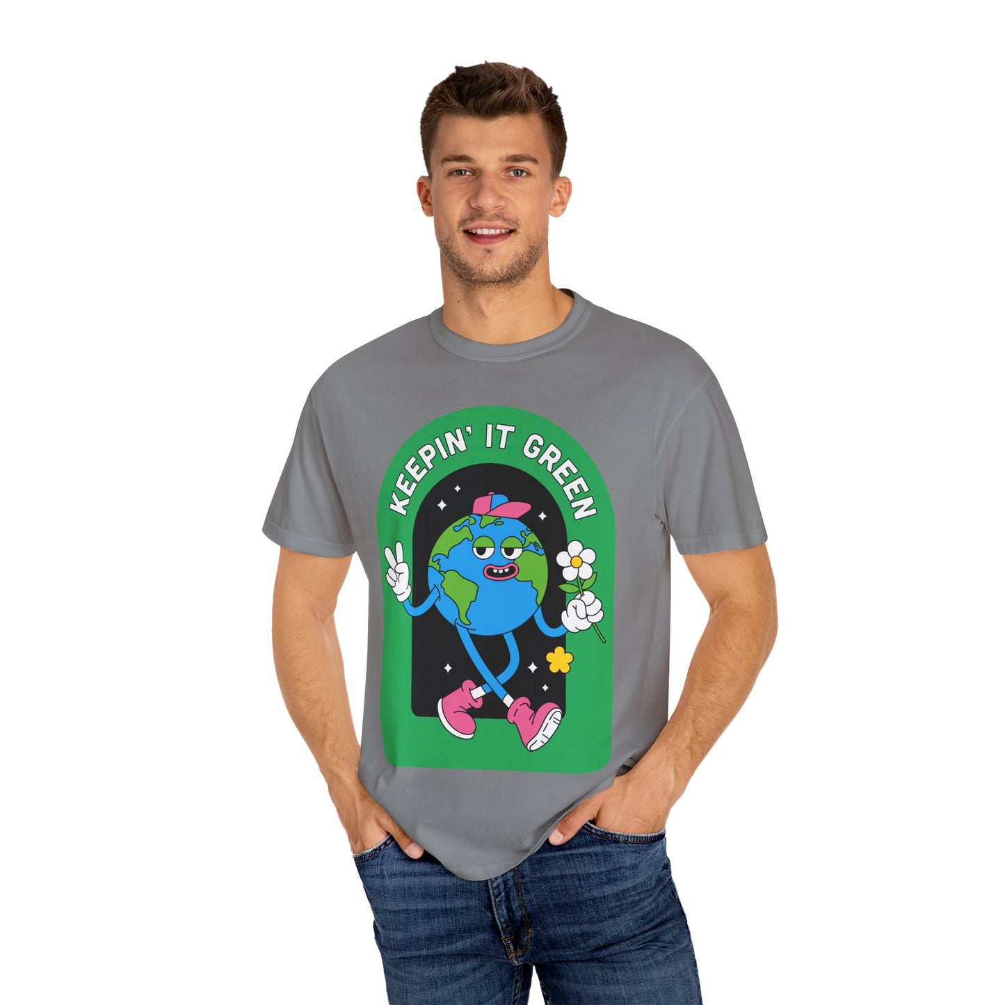 Eco-Friendly Graphic T-Shirt, Keepin' It Green Tee, Unisex Casual Wear, Earth Day Gift, Sustainable Fashion, Nature Lover Apparel