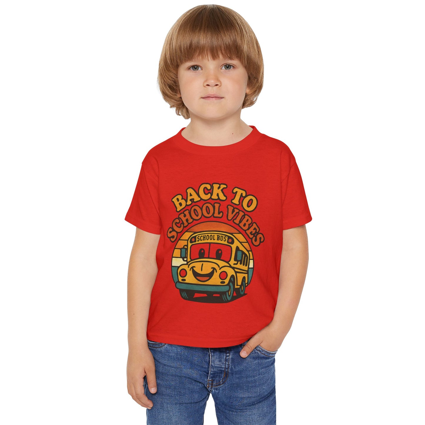 Back to School Vibes Toddler T-shirt, Fun Kids Tee, School Bus Shirt, Cute Children’s Apparel, Toddler Outfit, Birthday Gift
