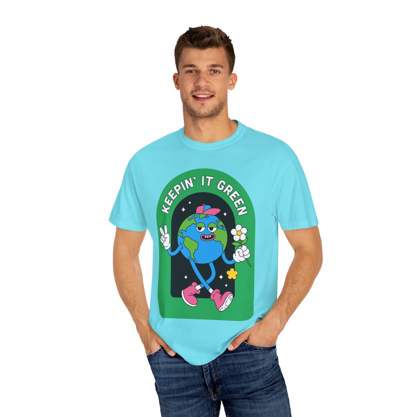 Eco-Friendly Graphic T-Shirt, Keepin' It Green Tee, Unisex Casual Wear, Earth Day Gift, Sustainable Fashion, Nature Lover Apparel