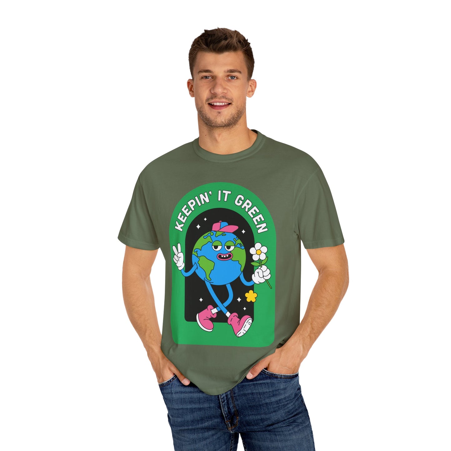 Eco-Friendly Graphic T-Shirt, Keepin' It Green Tee, Unisex Casual Wear, Earth Day Gift, Sustainable Fashion, Nature Lover Apparel