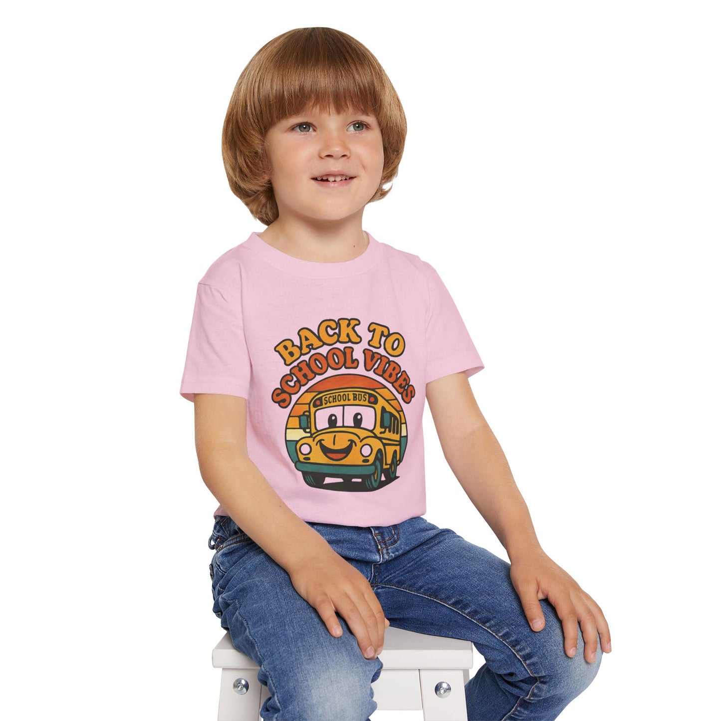 Back to School Vibes Toddler T-shirt, Fun Kids Tee, School Bus Shirt, Cute Children’s Apparel, Toddler Outfit, Birthday Gift