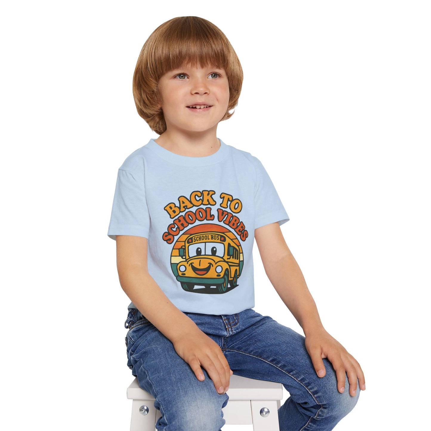 Back to School Vibes Toddler T-shirt, Fun Kids Tee, School Bus Shirt, Cute Children’s Apparel, Toddler Outfit, Birthday Gift