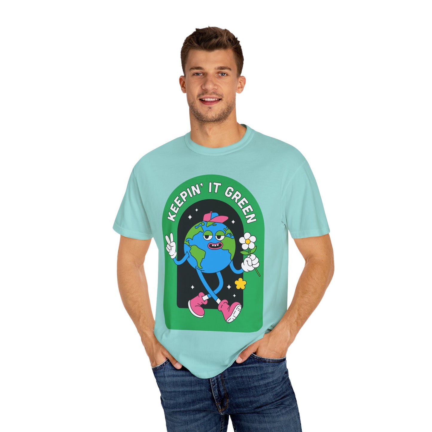 Eco-Friendly Graphic T-Shirt, Keepin' It Green Tee, Unisex Casual Wear, Earth Day Gift, Sustainable Fashion, Nature Lover Apparel