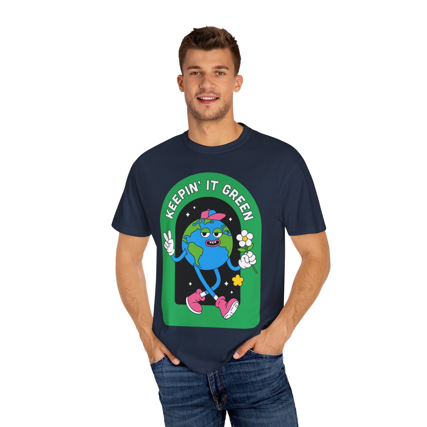 Eco-Friendly Graphic T-Shirt, Keepin' It Green Tee, Unisex Casual Wear, Earth Day Gift, Sustainable Fashion, Nature Lover Apparel