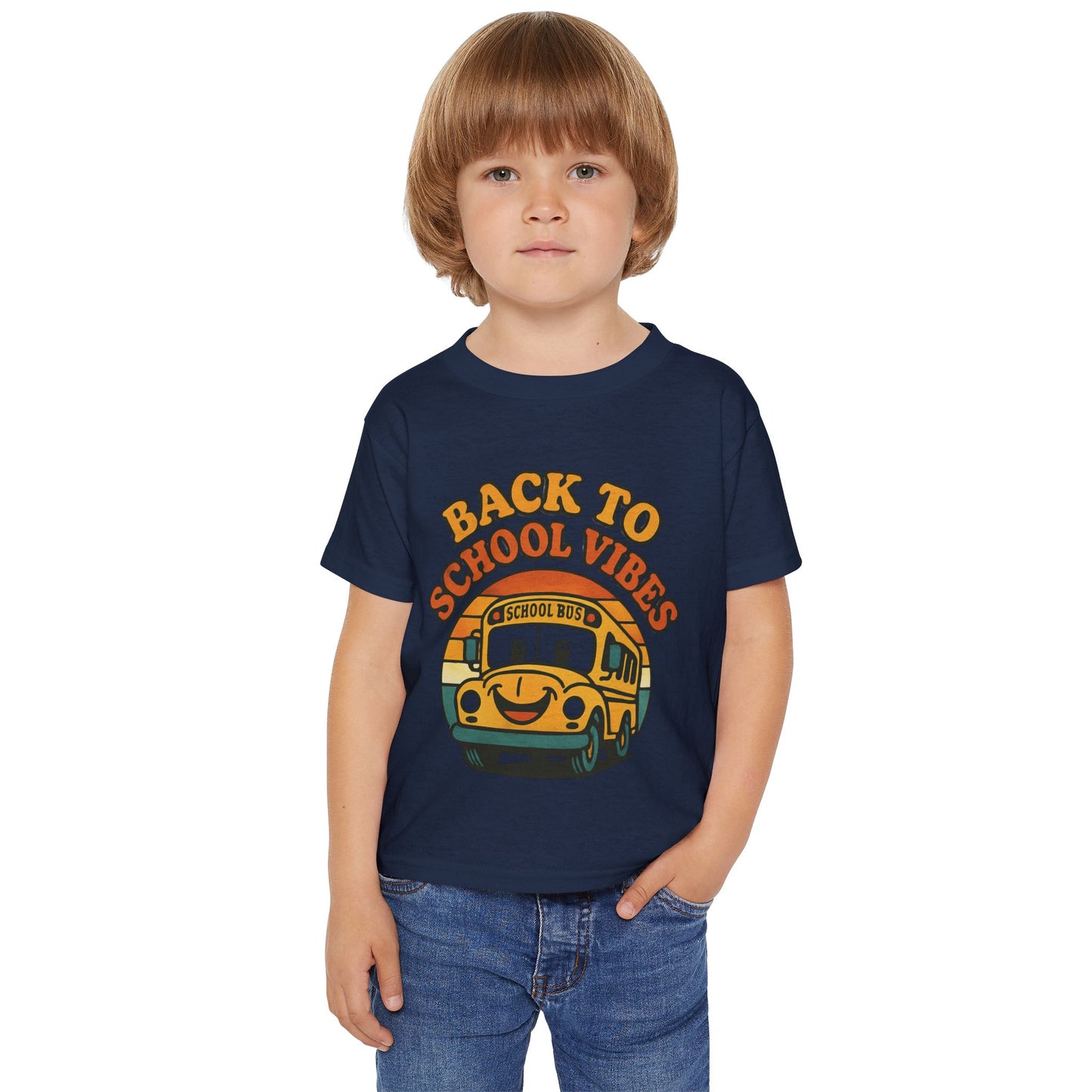 Back to School Vibes Toddler T-shirt, Fun Kids Tee, School Bus Shirt, Cute Children’s Apparel, Toddler Outfit, Birthday Gift