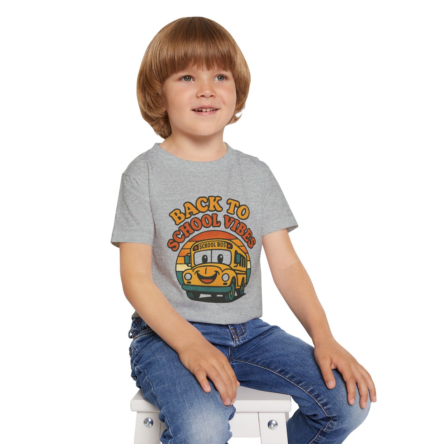 Back to School Vibes Toddler T-shirt, Fun Kids Tee, School Bus Shirt, Cute Children’s Apparel, Toddler Outfit, Birthday Gift