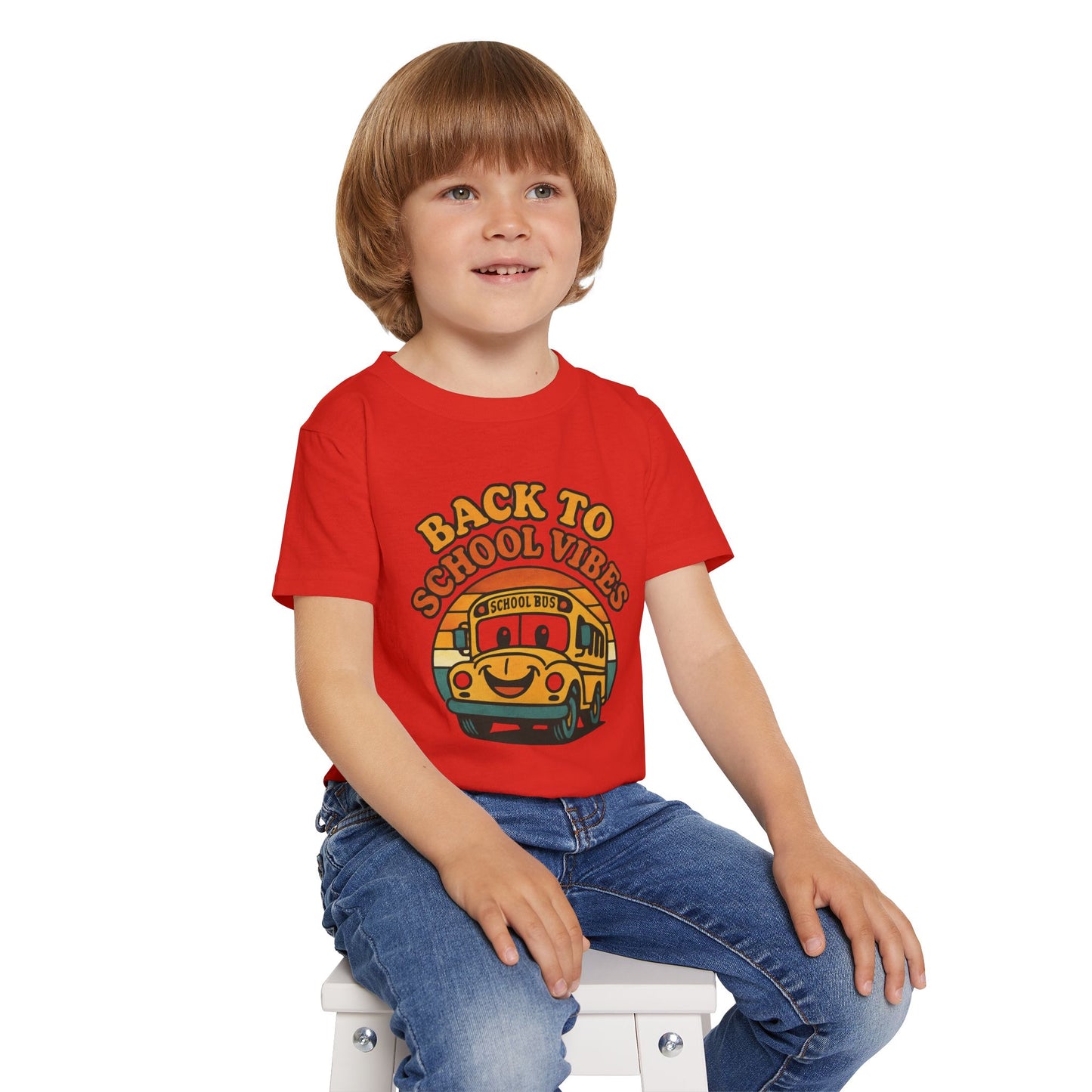 Back to School Vibes Toddler T-shirt, Fun Kids Tee, School Bus Shirt, Cute Children’s Apparel, Toddler Outfit, Birthday Gift
