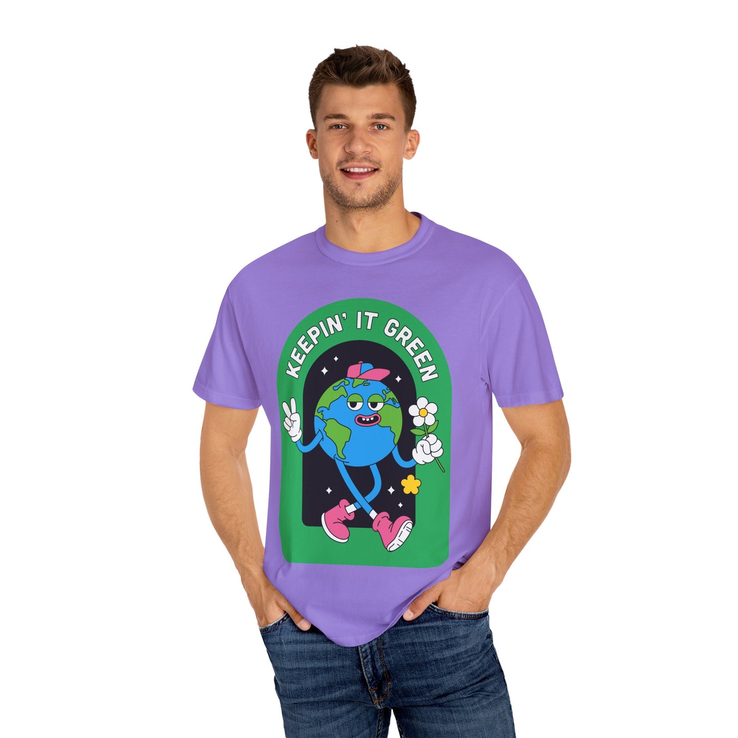 Eco-Friendly Graphic T-Shirt, Keepin' It Green Tee, Unisex Casual Wear, Earth Day Gift, Sustainable Fashion, Nature Lover Apparel