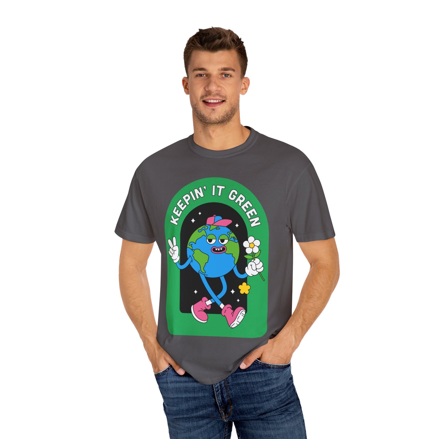Eco-Friendly Graphic T-Shirt, Keepin' It Green Tee, Unisex Casual Wear, Earth Day Gift, Sustainable Fashion, Nature Lover Apparel