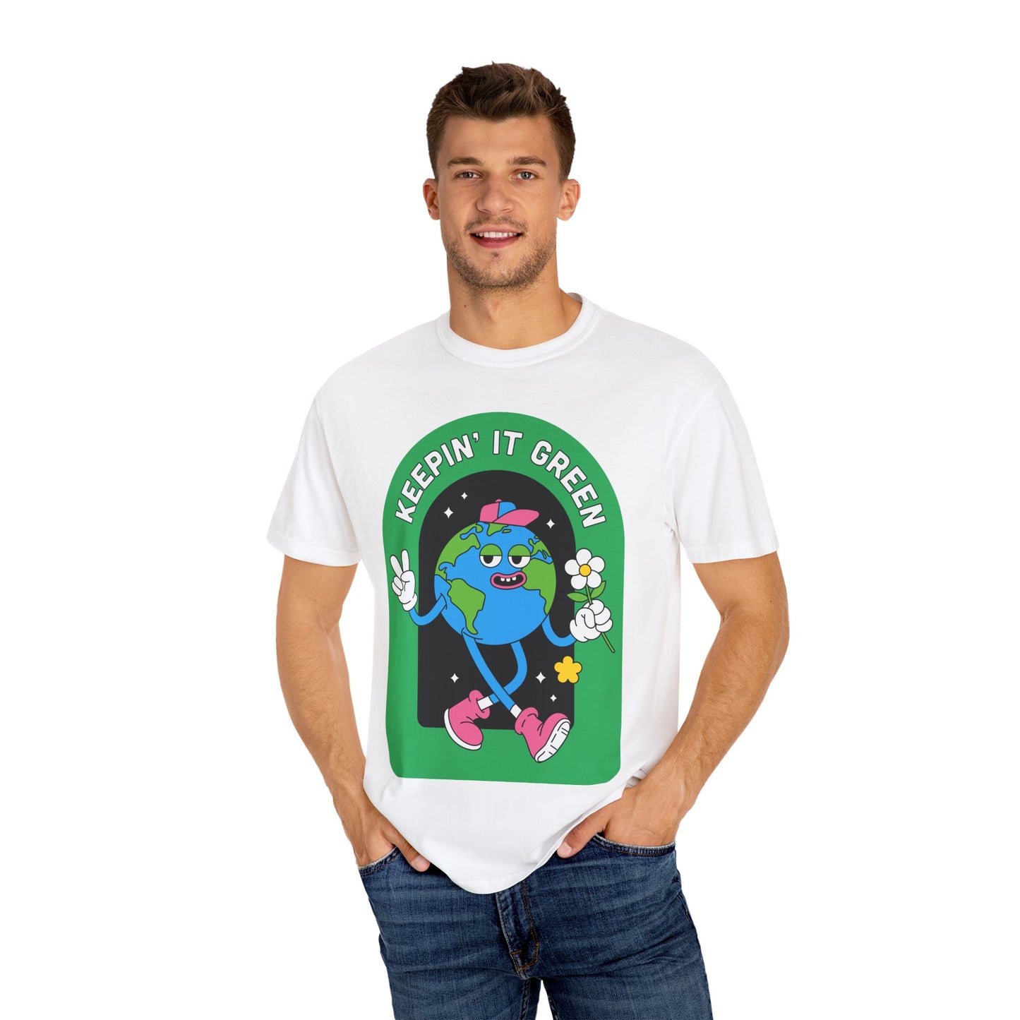 Eco-Friendly Graphic T-Shirt, Keepin' It Green Tee, Unisex Casual Wear, Earth Day Gift, Sustainable Fashion, Nature Lover Apparel