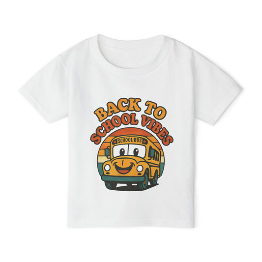 Back to School Vibes Toddler T-shirt, Fun Kids Tee, School Bus Shirt, Cute Children’s Apparel, Toddler Outfit, Birthday Gift
