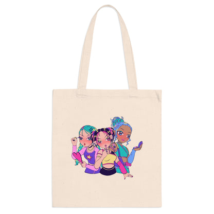 Anime and Ramen Tote Bag, Cute Cartoon Shopper, Gift for Anime Lovers, Stylish Grocery Bag, Eco-Friendly Tote
