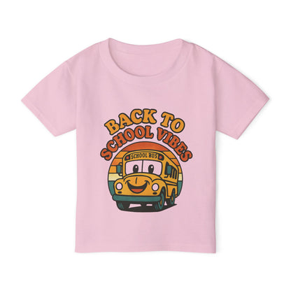 Back to School Vibes Toddler T-shirt, Fun Kids Tee, School Bus Shirt, Cute Children’s Apparel, Toddler Outfit, Birthday Gift