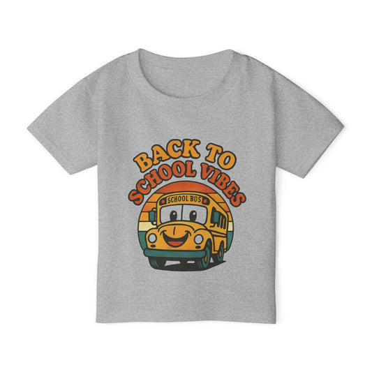 Back to School Vibes Toddler T-shirt, Fun Kids Tee, School Bus Shirt, Cute Children’s Apparel, Toddler Outfit, Birthday Gift