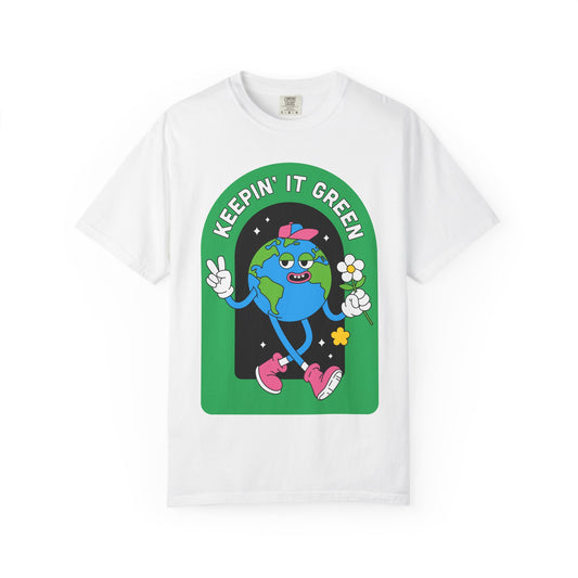 Eco-Friendly Graphic T-Shirt, Keepin' It Green Tee, Unisex Casual Wear, Earth Day Gift, Sustainable Fashion, Nature Lover Apparel